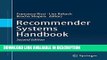 Download [PDF] Recommender Systems Handbook read online