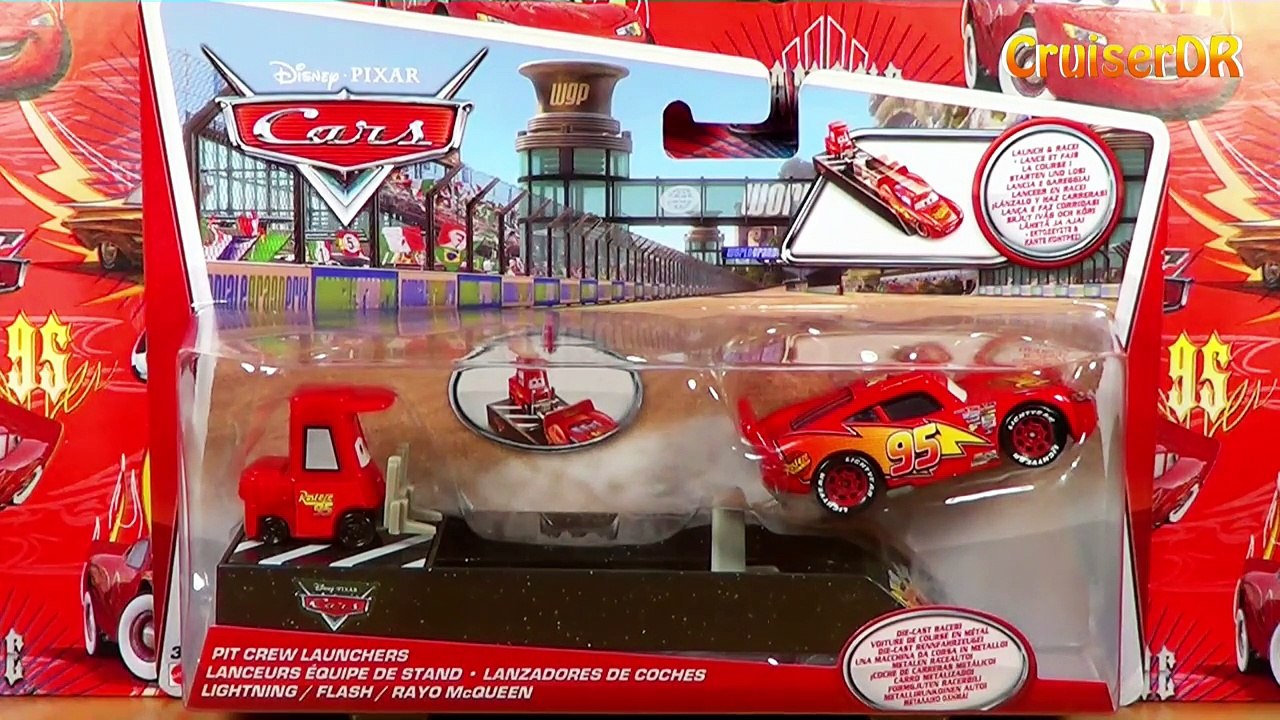 Cars 2 Pit Crew Launchers Raoul Caroule Pitty Lightning McQueen, Leak Less Disney Pixar 20