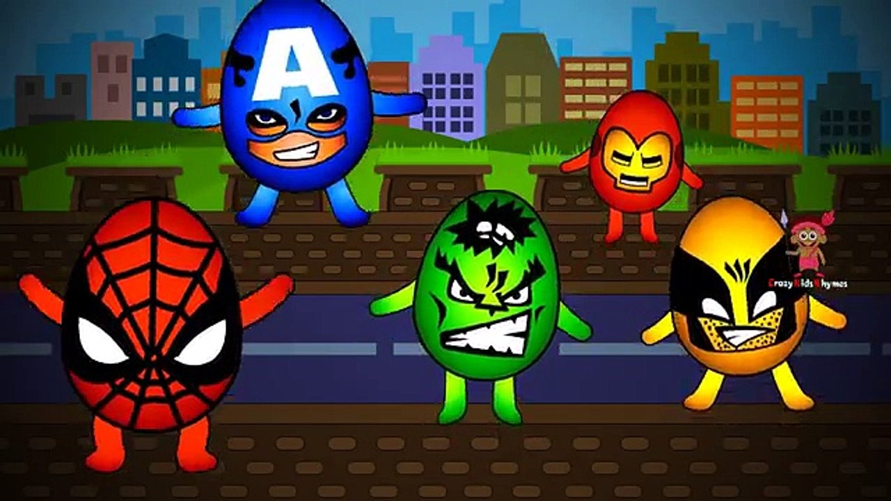 SuperHeroes Finger Family Nursery Rhyme | SuperHeroes Cartoons Finger Family Rhymes for Children