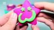 Fun Learning Colours with Glitter Play Doh Stars with Star Wars Molds Creative for Kids