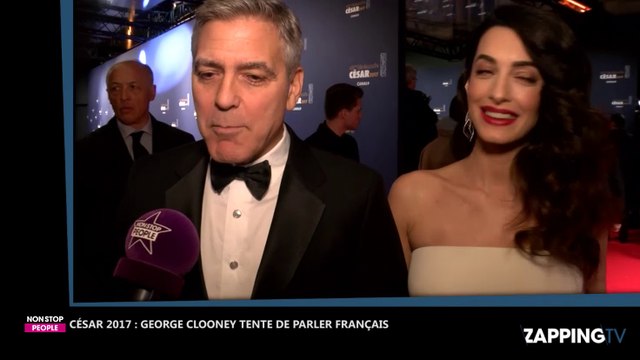 César 2017 : George Clooney essaie de parler français, la vidéo hilarante