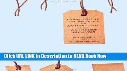 Best PDF Quantitative Techniques for Competition and Antitrust Analysis Audiobook Free