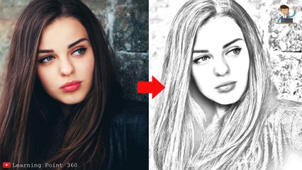 Adobe Photoshop Effect Tutorial: How to Create Photoshop Pencil Drawing Effect [Amazing]