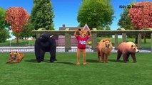 Ringa Ringa Roses - 2 ( Animals ) - 3D Animation English Nursery rhymes For children