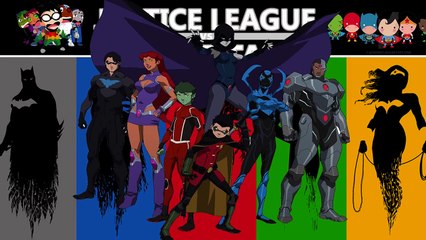 La Liga de la justicia vs Teen Titans 2016 Dedo de la Familia | canción infantil para Niños | Vídeo 4K Y