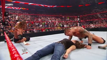 Randy Orton makes it personal with Triple H (kissing)