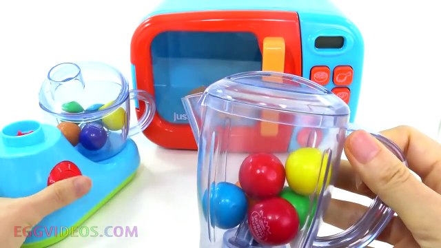 Como en su Hogar, Microondas y Licuadora de Cocina de Juguete de los Aparatos y los Huevos Sorpresa para los Niños de la Copa
