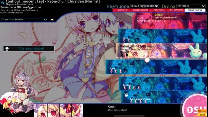 (osu gamaplay) prova fraps registrazione