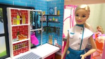バービー パスタ屋さん レストラン _ Barbie Spaghetti Chef Playset  - Pasta Making Machine-gTpnSot4gWY