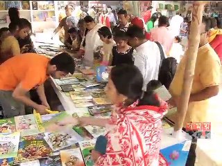 শেষ শিশু প্রহরে গ্রন্থমেলায় উপচেপড়া ভিড়