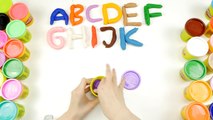 Play DOH videos de Aprendizaje para los niños a Aprender el abc para los niños con plastilina Letra a, B y C