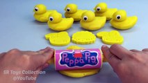 Learn Colors Play Doh With Duck Yellow Toys and Angry Birds Molds Fun Creative For Kids
