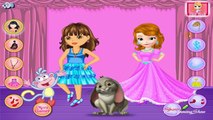 Dora y la Princesa Sofía Concurso de Moda de la Belleza de Bebé de dibujos animados Juego de Dora Y Disney Sofia