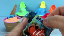Ice Cream Clay Slime Surprise Eggs Disney Cars Princess Finding Dory Inside Out My Little