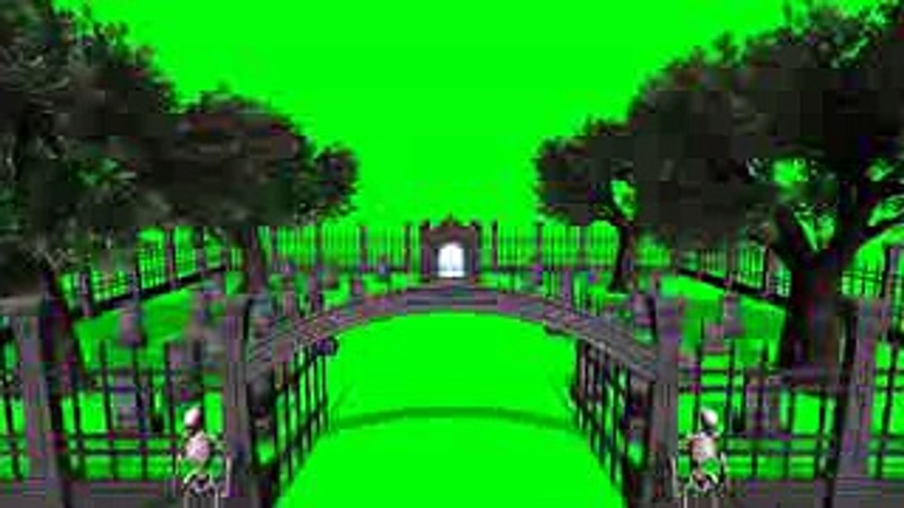 Cemitério_#1_-_Graveyard_#1_[Fundo_Verde_-_Green_Screen]