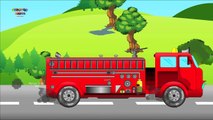 Brigada de incendio | Fuego de la Camioneta de Lavado de Coches de dibujos animados para los niños sobre el Fuego de la Brigada de Lavado | Episod