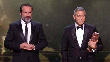 "Nous devons nous battre pour que les JO2024 soient à Paris et pas à Los Angeles !" Jean Dujardin traduit George Clooney