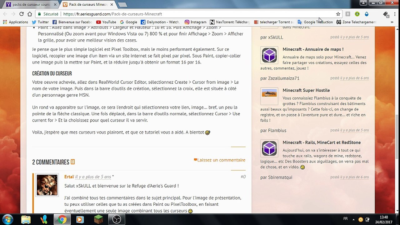Comment modifier son curseur de souris windows ?