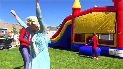 #Spiderman and Frozen #Elsa POLICE Prank vs T-rex Dinosaur, Joker, Venom, Cat Woman! Fun #