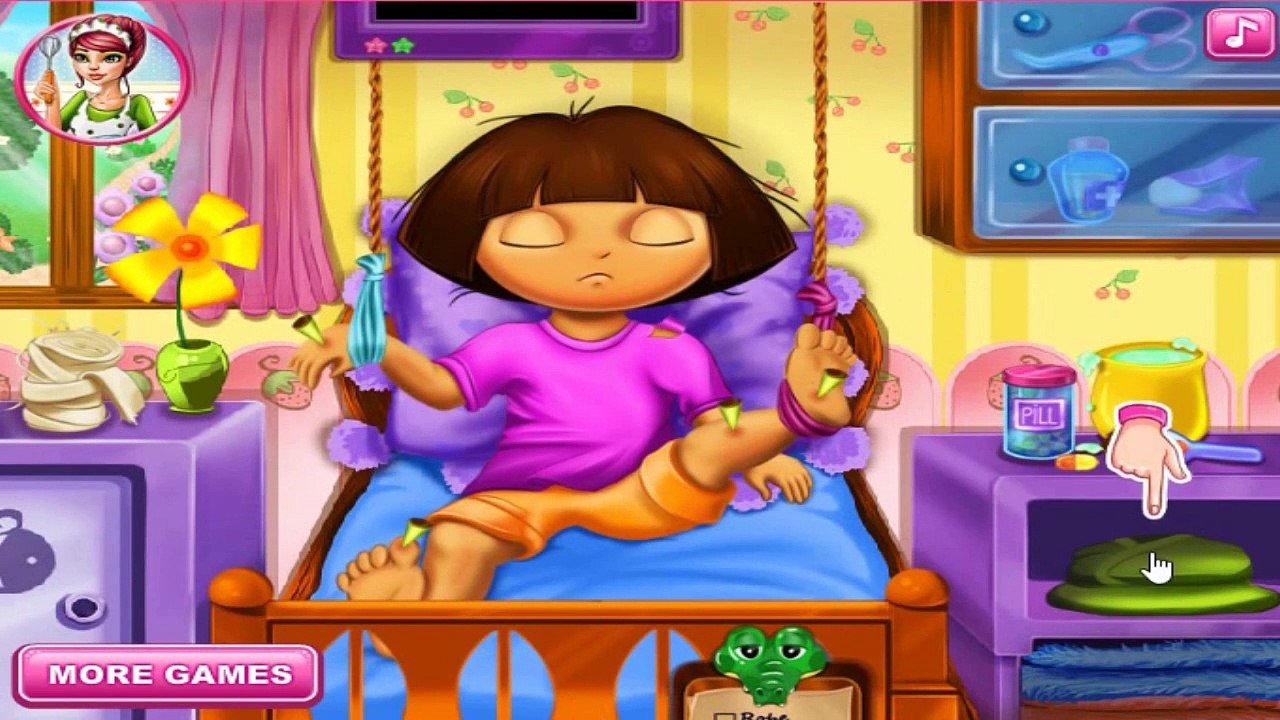 Dora The Explorer Doctor Hospital Game / Dora G...