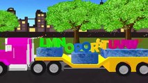 ABC Alfabeto Canciones para los Niños | ABCD Autobuses y Camiones Canciones en 3D para los niños | los Niños de la Enfermera