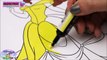 Disney Coloring Book Beauty & The Beast Princess Belle Episode Surprise Egg and Toy Collector SETC
