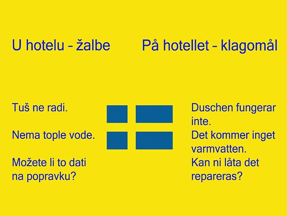 Švedski Jezik - Lekcija 28 - U hotelu - žalbe