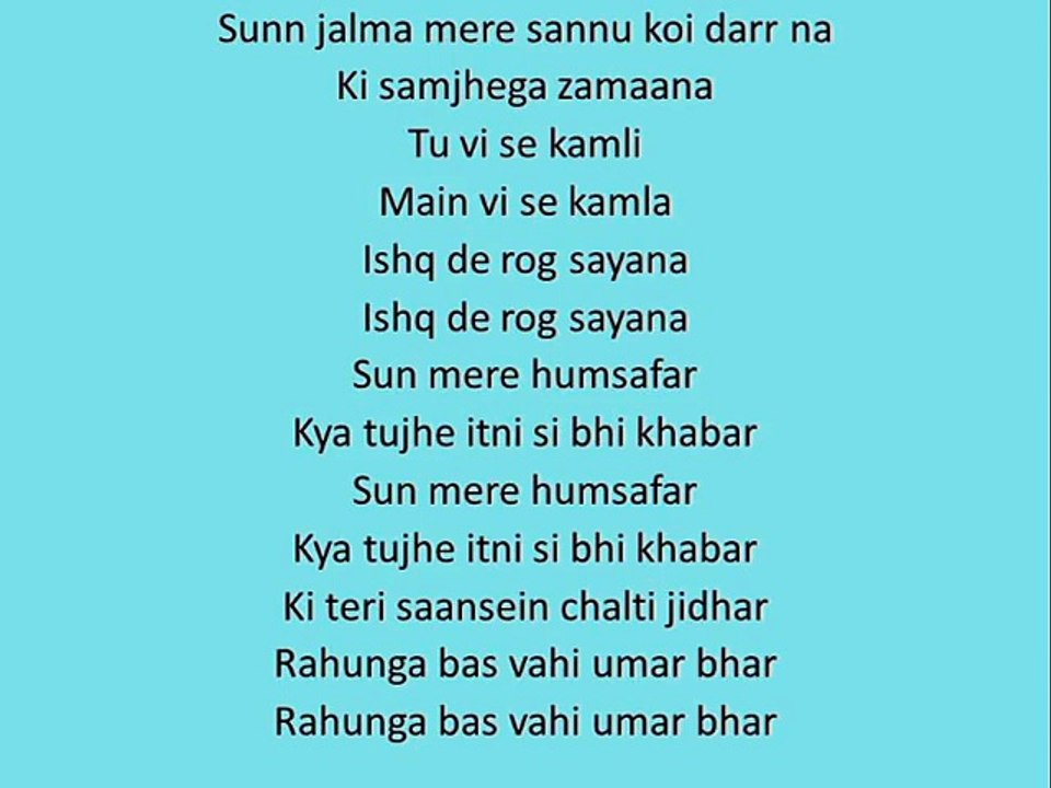 Humsafar Full Song With Lyrics  Varun Dhawan , Alia Bhatt   Badrinath Ki Dulhania