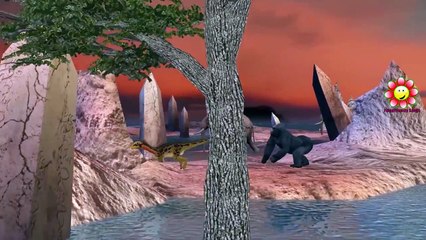 Spiderman Dinosaur Vs King Kong Finger Family Nursery Rhymes For Children | Dinosaurs Vs G