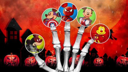 Dady Finger Family Song Spiderman, Ironman, Batman Mickey Mouse Fight Monsters