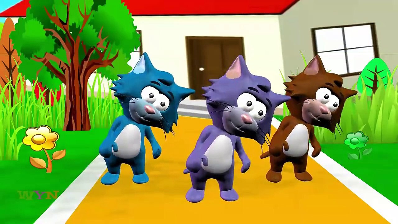 Three Little Kittens Lost Their Mittens Nursery Rhyme With Lyrics Dailymotion Video