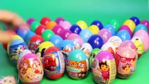 SURPRISE EGGS FROZEN PEPPA PIG MICKEY MOUSE MINNIE MOUSE SPIDER-MAN DORA THE EXPLORER PLAY DOH EGGS