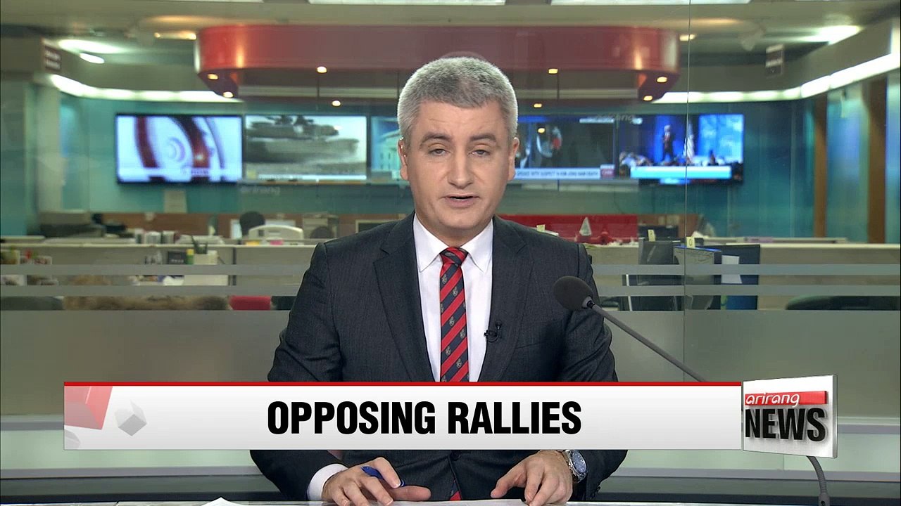 Rallies for and against President Park's impeachment held in Seoul