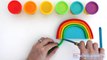 Играть Doh! Как сделать гигантскую радугу, мороженное с пластилина поделки * RainbowLearning