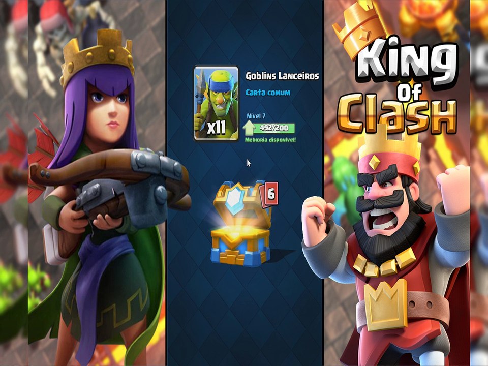 Abrindo bau do clã - Clash royale