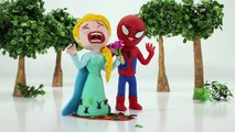 Spidergirl & Spiderman Crybaby Bubble Gum Gumball Machine Superhero Frozen Stop Motion New