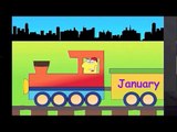 Learn Months Of The Year Song Train - learning 12 months chant for kids