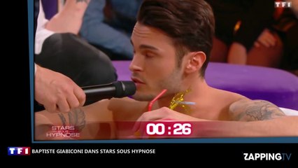 Baptiste Giabiconi presque nu dans une baignoire dans Stars sous hypnose, twitter s’enflamme (Vidéo)