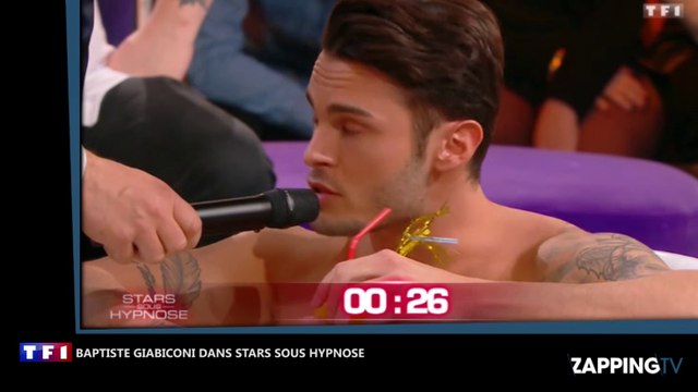 Baptiste Giabiconi presque nu dans une baignoire dans Stars sous hypnose, twitter s’enflamme (Vidéo)