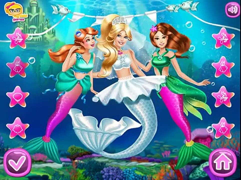 Barbie Sirena De La Boda – Los Mejores Barbie Juegos De Vestir Para Niñas Y Niños