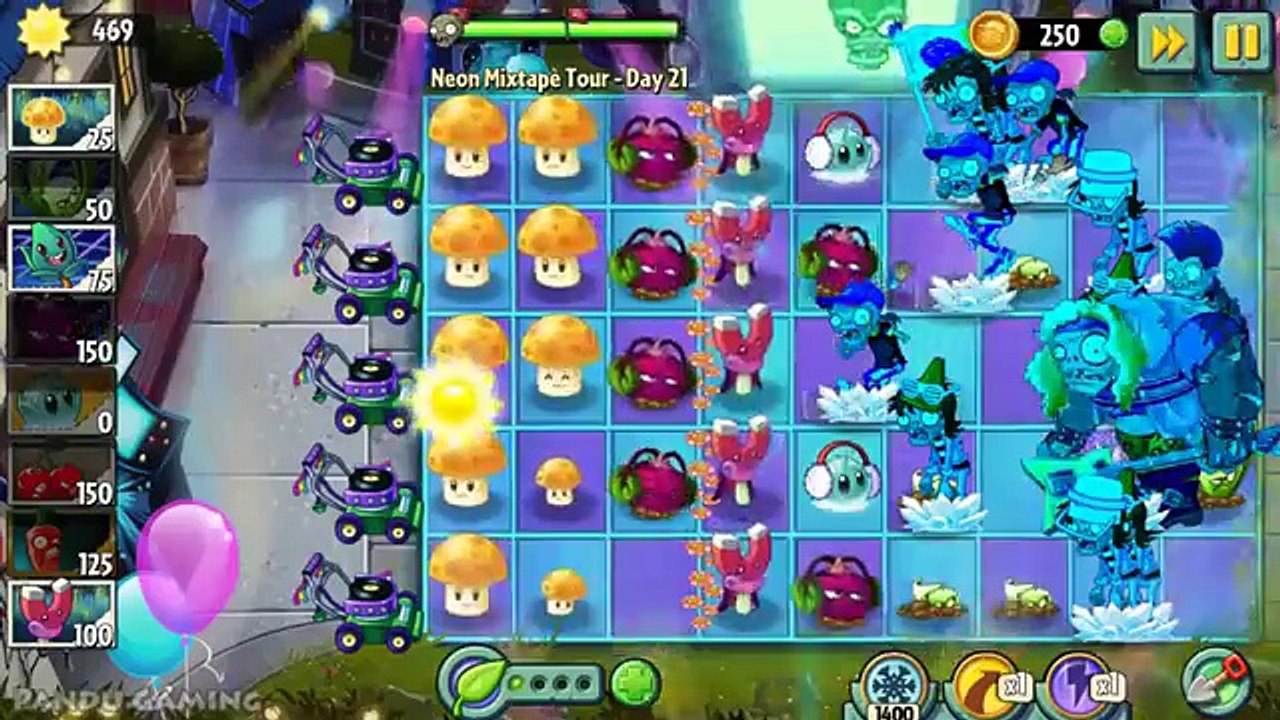 Plants vs Zombies 2: Neon Mixtape Tour - Day 21 Walkthrough