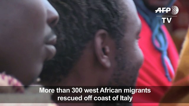 More than 300 west Africa migrants rescued off Italian coast
