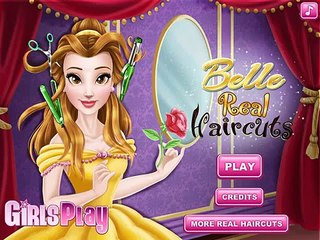 NEW Игры для детей—Disney Принцесса Бэль идеальная прическа—мультик для девочек