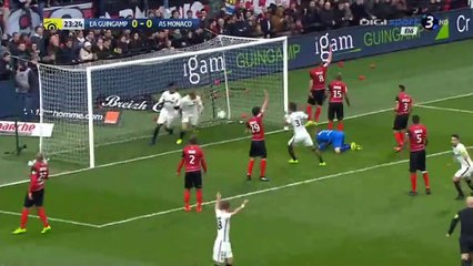 Kamil Glik Goal HD - Guingamp 0-1 Monaco - 25.02.2017