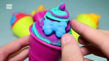 6 Play Doh Ice Cream Surprise Eggs Colorful Cones Peppa Pig My Little Pony Minions Cars Ho