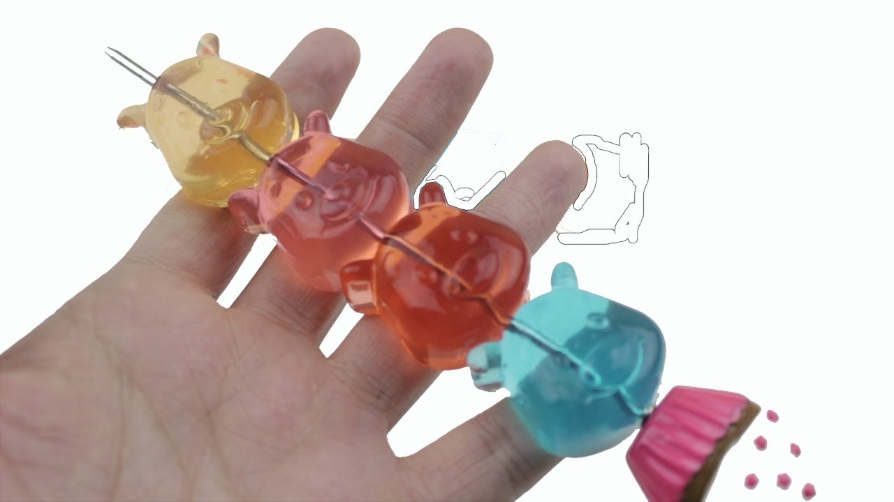 DIY How To Make Bears Skewer Learn Colors Jelly