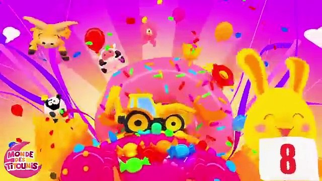 Les roues de l'autobus - Comptines avec les voitures et les camions - Vroum Vroum Touni - TItounis