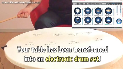 DrumsAnywhere - Turn your Table into an Electronic Drum Set.