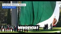 En video: la bandera de México ondea rota en su día 24 de febrero