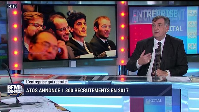 L'entreprise qui recrute: Atos, 1 300 recrutements en 2017 - 25/02